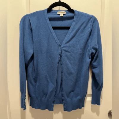 ZENANA OUTFITTERS Cárdigan Azul Abotonado, Mujer Talla M Foto 1 de 4