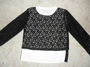 MAGLIA CASACCA FELPA LIU JO JUNIOR Tg. 14 anni IN PRESTIGIOSO PIZZO - Foto 1 di 10