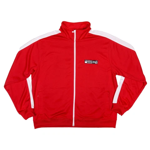 NWT HBO Mayweather vs Marquez 24/7 Track Warm Up Jacket Red White Mens XL Floyd Cover
