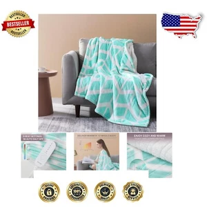 Fast Heating Electric Throw Blanket, 50" x 60", Auto Shut-Off for Safe Comfort - Picture 1 of 10