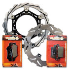 Front+Rear Brake Rotor+Pads For Yamaha Yz250 (2T) (17-20) Yz250f (19-19) Yz250fx
