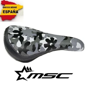 Sillin Bicicleta MSC Camuflaje Asiento Kevlar Para Bici MTB BMX FIXIE Carretera - Imagen 1 de 3