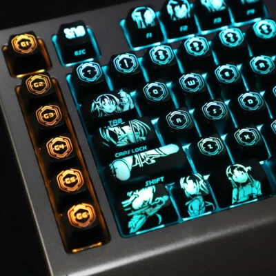 Sword Art Online Yuuki Asuna PBT Transparent Backlit Keycap Set f/Mechanical  - Image 1 of 4