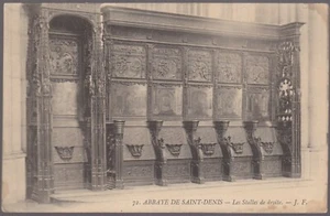 ABBAYE de SAINT DENIS 93 Stalles de droite CPA non-circulée Éditions J.-F. ~1900 - Imagen 1 de 2