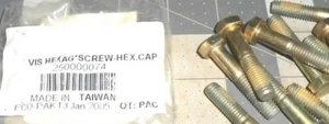 SKI-DOO MXZ440 250000074 HEX HEAD BOLTS 8X40MM NOS 5 QUANTITY OEM FREE SHIPPING - Picture 1 of 1