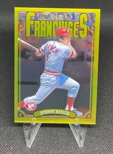 Johnny Bench 2023 Topps Finest Flashbacks Franchises Short Print SP #191 Reds - Picture 1 of 2