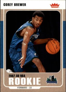 2007-08 Fleer #204 Corey Brewer RC - NM-MT - Picture 1 of 2