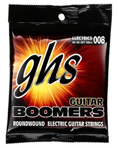Cuerdas de guitarra eléctrica enrolladas en níquel ultraligeras Ghs Boomers 08-38 GBUL - Imagen 1 de 1