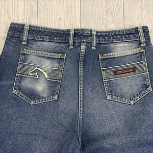 Pantalones de mezclilla vintage Jordache para hombre 31x27 lavado oscuro años 80 logotipo cabeza de caballo EE. UU. GUC - Imagen 1 de 13
