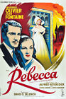 Rebecca 1940 Movie Drama Film Noir Mystery Wall Art Home Décor - POSTER 20"x30"
