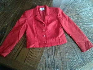 Blazer rojo lana Pendleton vintage para mujer 6 (cb12) - Imagen 1 de 5