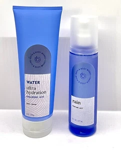 2 Bath & Body Works WATER HYALURONIC ACID Hydration Cream&Mist 8 oz - Picture 1 of 1