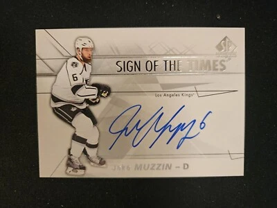 16-17 SP Authentic Jake Muzzin Sign Of The Times Autographed Los Angeles Kings  - Image 1 of 2