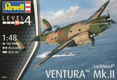REVELL KIT SCALA 148 COD. 04946 LOCKHEED VENTURA MK.II 142 PARTI WWII  SIGILLATO - Immagine 1 di 4