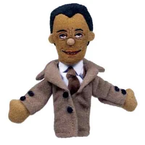 Xmas Gift Unemployed Philosophers Finger Puppet Fridge Magnet James Baldwin - Picture 1 of 1