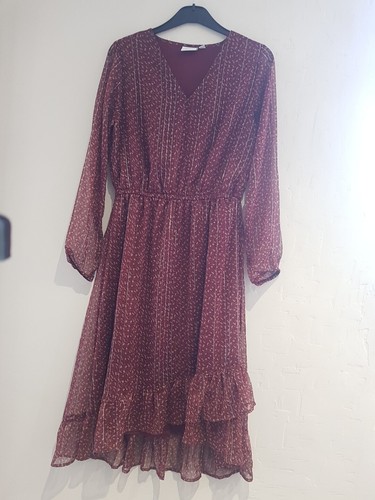 VETEMENTS ABITO DA TÈ BOHO BOHO SAINT TROPEZ AT NEXT SBALORDITIVO TAGLIA S 10 UK SCINTILLANTE