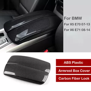 1x Für BMW X5 E70 07-13 X6 E71 08-14 Mittelkonsole Armlehne Box Abdeckung Deckel - Picture 1 of 12
