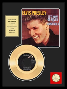 ELVIS PRESLEY IT'S NOW OR NEVER GOLDENE SCHALLPLATTE - Picture 1 of 1