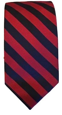 Corbata a rayas rojas y azules J Crew para hombre 3,25" con usada en excelente estado Foto 1 de 4