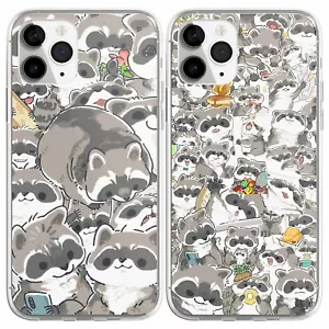 Cartoon Cut Raccoon Procyon Lotor Phone Case for Iphone 16 15 14 13 12 11ProMax - Picture 1 of 14