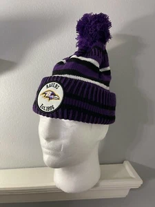 Baltimore Ravens New Era Football Beanie Embroidered Knit Cap Sideline Hat Round - Picture 1 of 6