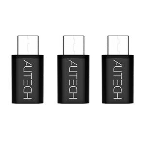 6 Genuine AUTECH® Micro USB Female To Type C 3.1 Male Adapter 2in1