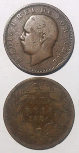Portugal 20reis 1882/1883/1884 31mm bronze coin - Picture 1 of 1