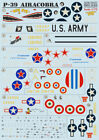 Print Scale 72-077 1/72 scale Decal for airplane -  P-39 Airacobra World  War
