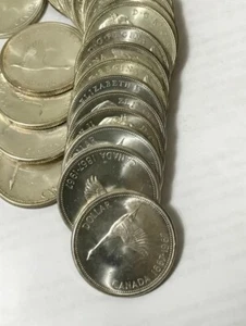 1967 Canadian Silver Dollar Coins 80% $1 (One Coin) - Foto 1 di 1