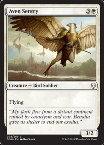 x1 Aven Sentry - Dominaria - NM - MTG - Image 1 of 1