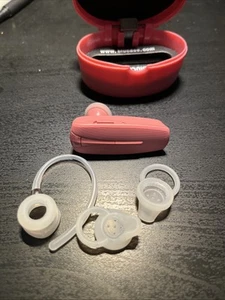 Old School Samsung Bluetooth Headset HM1300 Wireless Earhook BT - PINK W Case - Photo 1 sur 7