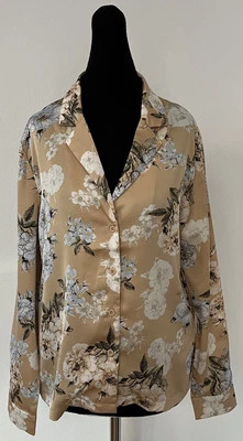 SHEIN Bluse Gr.S/M,mehrfarbig,100% Polyester,Blumenmuster,Langarm,gebraucht - Bild 1 von 4