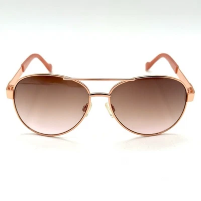 Gafas de sol Jessica Simpson Designer Aviator marco de metal rosa degradado en dos tonos Foto 1 de 4