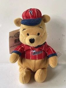 Winnie the Pooh Mini Bean Bag 8" Base Ball The Bee Stompers Disney Park Store - Picture 1 of 4