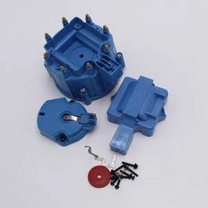 Hei Großer Verteilerkappen-Rotorsatz K6951BL Blau für 305 Sbc - Picture 1 of 7