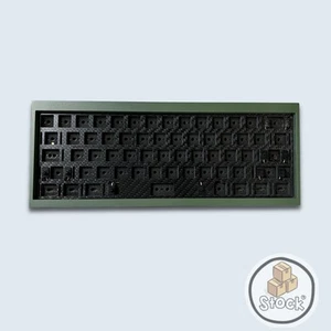 KBDFANS Tofu60 2.0 Kit, Forest Green, Hotswap PCB, Carbon Fiber, WORKING | NEW - Afbeelding 1 van 6