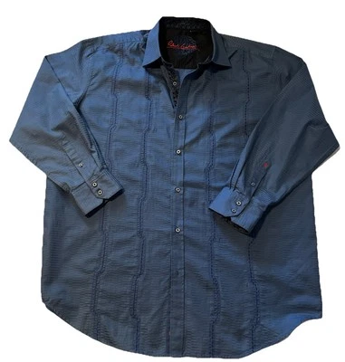 ROBERT GRAHAM Embroidered Button Front Dress Casual Shirt Long Sleeve Mens 2XLB - Image 1 of 4