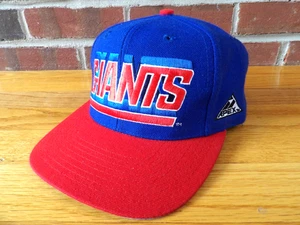 NEU OHNE ETIKETT VINTAGE 90er APEX ONE NFL PRO LINE NEW YORK GIANTS SHADOW DRUCKKNOPFLASCHE MÜTZE EINHEITSGRÖSSE - Bild 1 von 7
