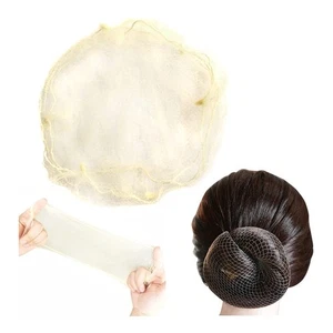 50 PCS 20 Inch Blonde Invisible Hair Net, Elastic Mesh, Wig, Bun, Food Service - Picture 1 of 7