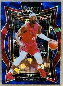 2024-25 Panini Select Bam Adebayo Cracked Blue Ice Prizm #15 NM+ Concourse - Bild 1 von 2