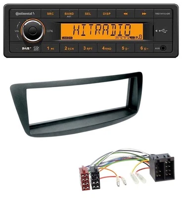 Continental 1DIN DAB MP3 AUX USB Autoradio für Citroen C1 Peugeot 107 (05-14) - Bild 1 von 4