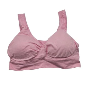 Geniebra Womens Sz XL Seamless Lightly Padded Bra Light Pink - Picture 1 of 3