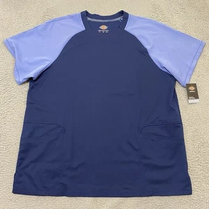 Dickies Scrub Top Herren 2XL blau Dynamix 4 Way Stretch NEU DK670 - Bild 1 von 16