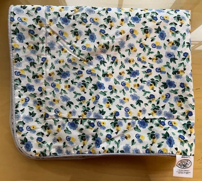 Nuevo sin etiquetas Vintage Laura Ashley Polyanthus Falsa Acolchada, Azul/Blanco/Amarillo Floral Foto 1 de 3