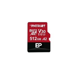 Patriot EP 512GB V30 A2 U3 USH-I 4K MicroSD Flash Card Dashcam/Home Surveillance - Picture 1 of 5