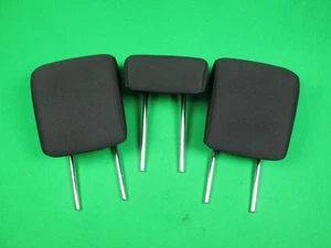 18-20 MITSUBISHI ECLIPSE CROSS REAR 2ND ROW SEAT HEADREST SET OF 3 BLACK CLOTH - Picture 1 of 2