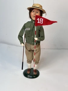 Vintage 2004 Lady Golfer Byers Choice Carolers NO BOX - Picture 1 of 8