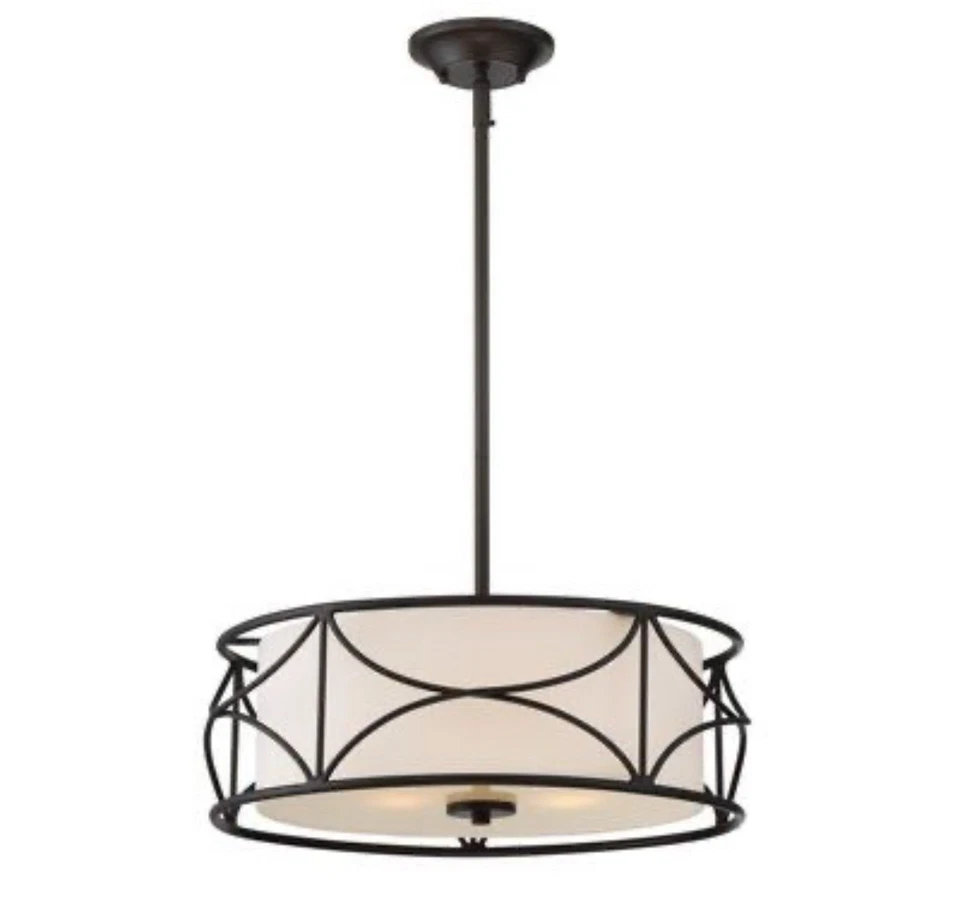 Candelabro de tambor 3 luzes - Imagem 1 de 1