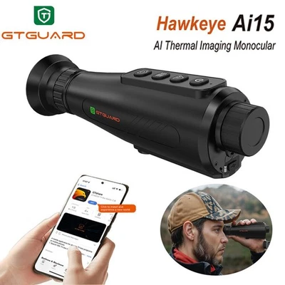 Thermal Monocular AI 384*288 60Hz 8x Zoom Thermal Imager Outdoor Hunting Scope - Image 1 of 4