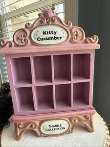 VTG SCHMID KITTY CUCUMBER THIMBLE COLLECTION MUSICAL DISPLAY. 9.5” Height. - Picture 1 of 5